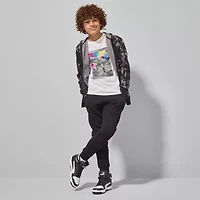 Xersion Little & Big Kid Boys Cuffed Mid Rise Regular Fit Fleece Jogger Pant