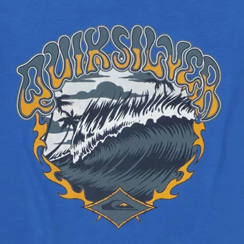 Quiksilver Big Kid Boys Crew Neck Short Sleeve Regular Fit Graphic T-Shirt