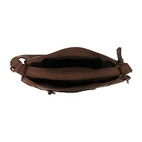 Bueno of California Double Zip Hobo Crossbody Bag