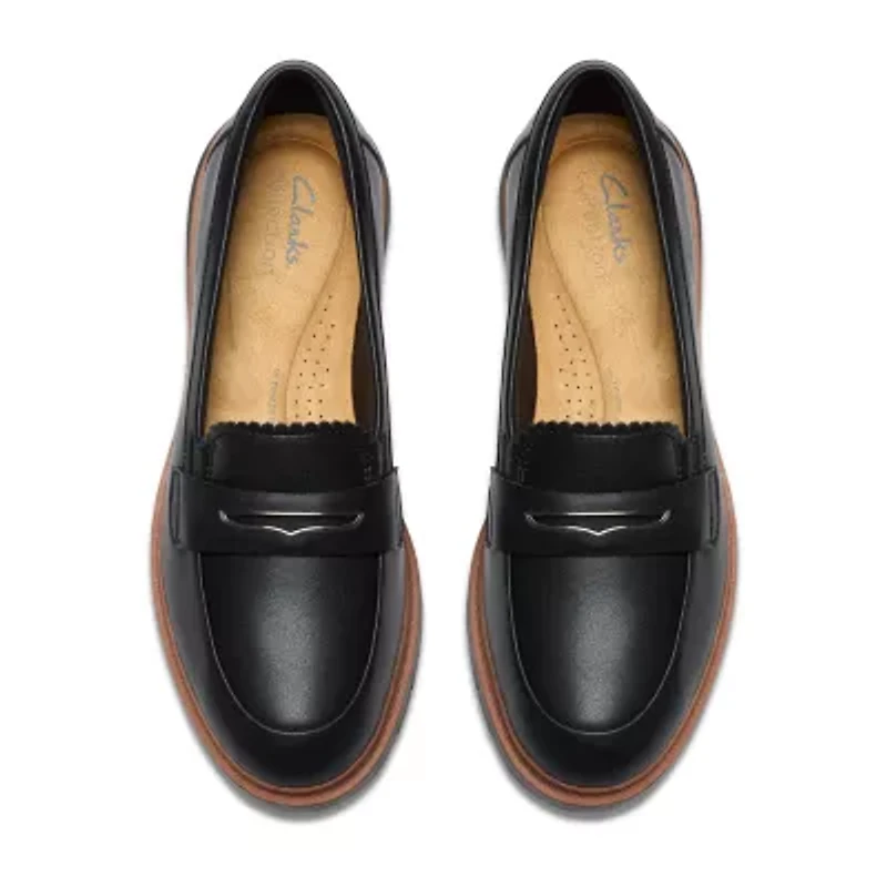 Clarks Westlynn Glow Womens Moc Closed Toe Loafers