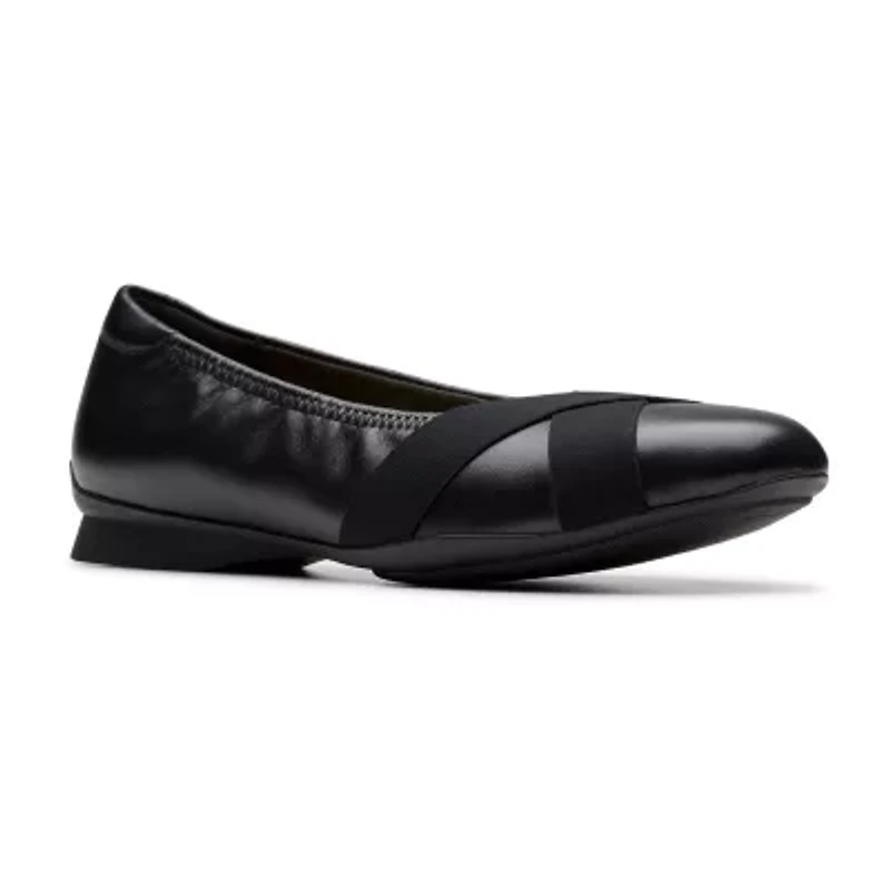 Clarks Jazmynn Womens Round Closed Toe Ballet Flats