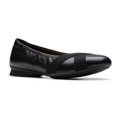 Clarks Jazmynn Womens Round Closed Toe Ballet Flats