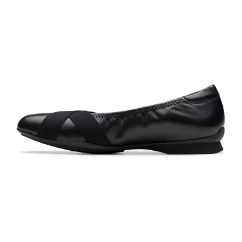 Clarks Jazmynn Womens Round Closed Toe Ballet Flats
