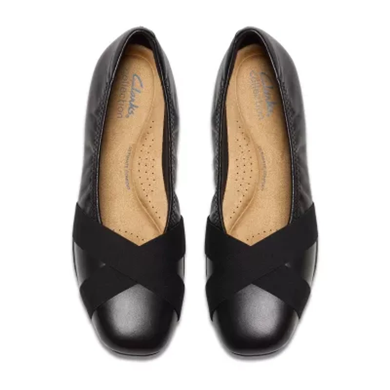 Clarks Jazmynn Womens Round Closed Toe Ballet Flats