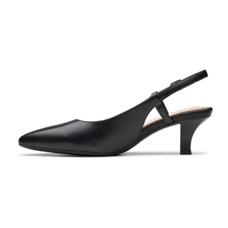 Clarks Kepley Lane Womens Pointed Kitten Heel Pumps