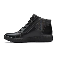 Clarks Womens Caroline Spice Flat Heel Booties