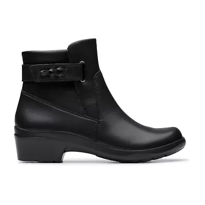 Clarks Womens Angie Serena Flat Heel Booties