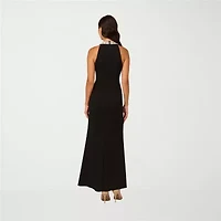 Papell Boutique Womens Embellished Sleeveless Evening Gown
