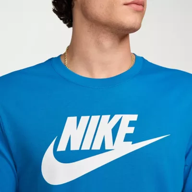 Nike Mens Crew Neck Short Sleeve Regular Fit Graphic T-Shirt