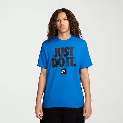 Nike Just Do It Mens Crew Neck Short Sleeve Athletic Fit Graphic T-Shirt