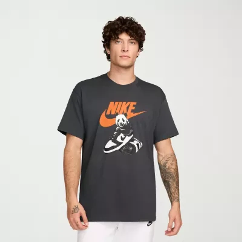 Nike Mens Crew Neck Short Sleeve Regular Fit Graphic T-Shirt
