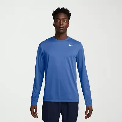 Nike Mens Crew Neck Long Sleeve Quick Dry Active T-Shirt