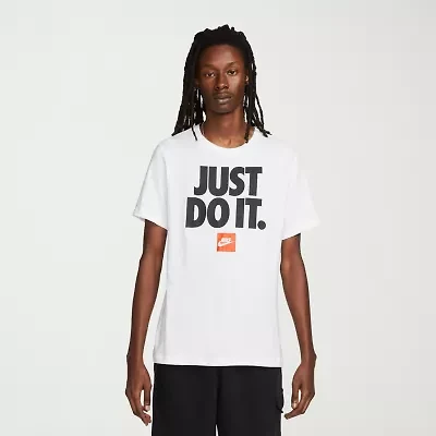 Nike Mens Crew Neck Short Sleeve Regular Fit Graphic T-Shirt