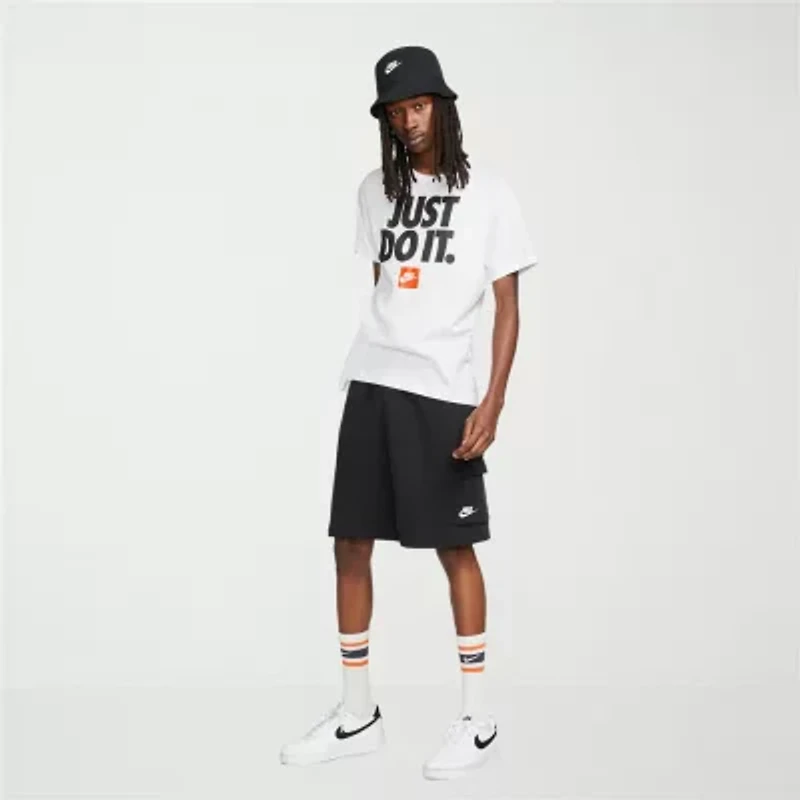 Nike Mens Crew Neck Short Sleeve Regular Fit Graphic T-Shirt