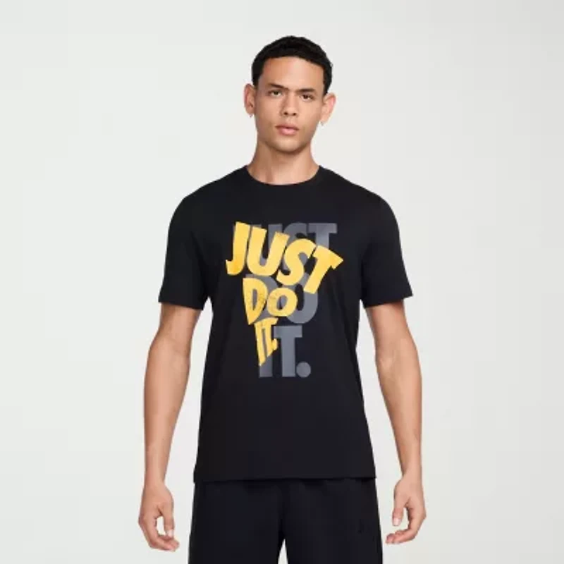 Nike Just Do It Mens Crew Neck Short Sleeve Regular Fit Graphic T-Shirt
