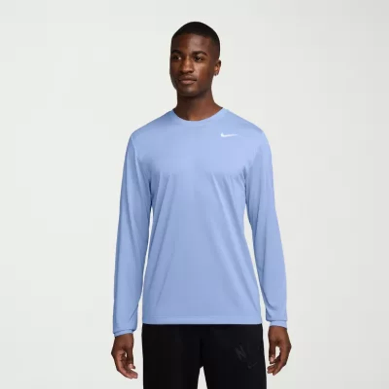 Nike Mens Crew Neck Long Sleeve Quick Dry Active T-Shirt