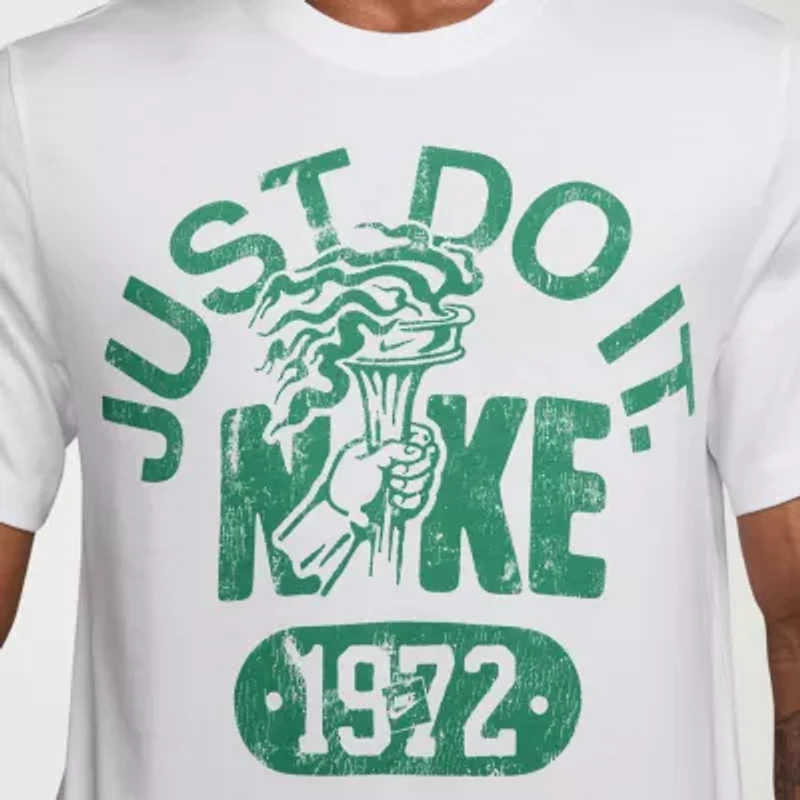 Nike Just Do It Mens Crew Neck Short Sleeve Regular Fit Graphic T-Shirt