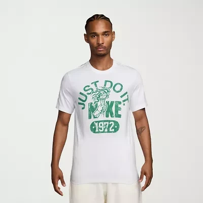 Nike Just Do It Mens Crew Neck Short Sleeve Regular Fit Graphic T-Shirt