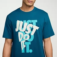 Nike Just Do It Mens Crew Neck Short Sleeve Regular Fit Graphic T-Shirt