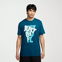 Nike Just Do It Mens Crew Neck Short Sleeve Regular Fit Graphic T-Shirt