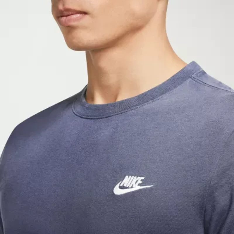 Nike Club Embroidered Logo Mens Crew Neck Short Sleeve Active T-Shirt