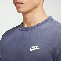 Nike Club Embroidered Logo Mens Crew Neck Short Sleeve Active T-Shirt