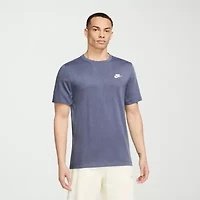 Nike Club Embroidered Logo Mens Crew Neck Short Sleeve Active T-Shirt