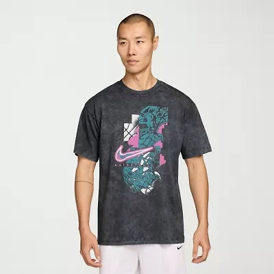 Nike Mens Crew Neck Short Sleeve Regular Fit Graphic T-Shirt