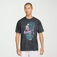 Nike Mens Crew Neck Short Sleeve Regular Fit Graphic T-Shirt