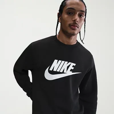 Nike Club Fleece Mens Crew Neck Long Sleeve Sweatshirt
