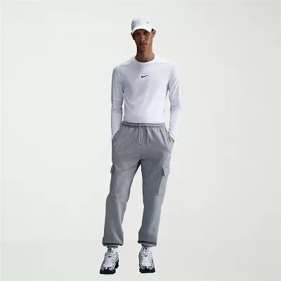 Nike Fleece Mens Cuffed Regular Fit Active Cargo Pant