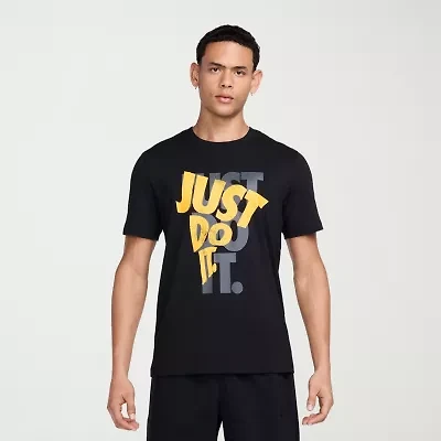 Nike Just Do It Mens Crew Neck Short Sleeve Regular Fit Big and Tall Graphic T-Shirt
