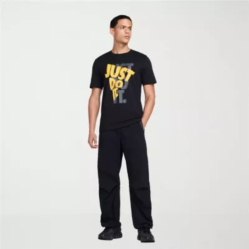 Nike Just Do It Mens Crew Neck Short Sleeve Regular Fit Big and Tall Graphic T-Shirt