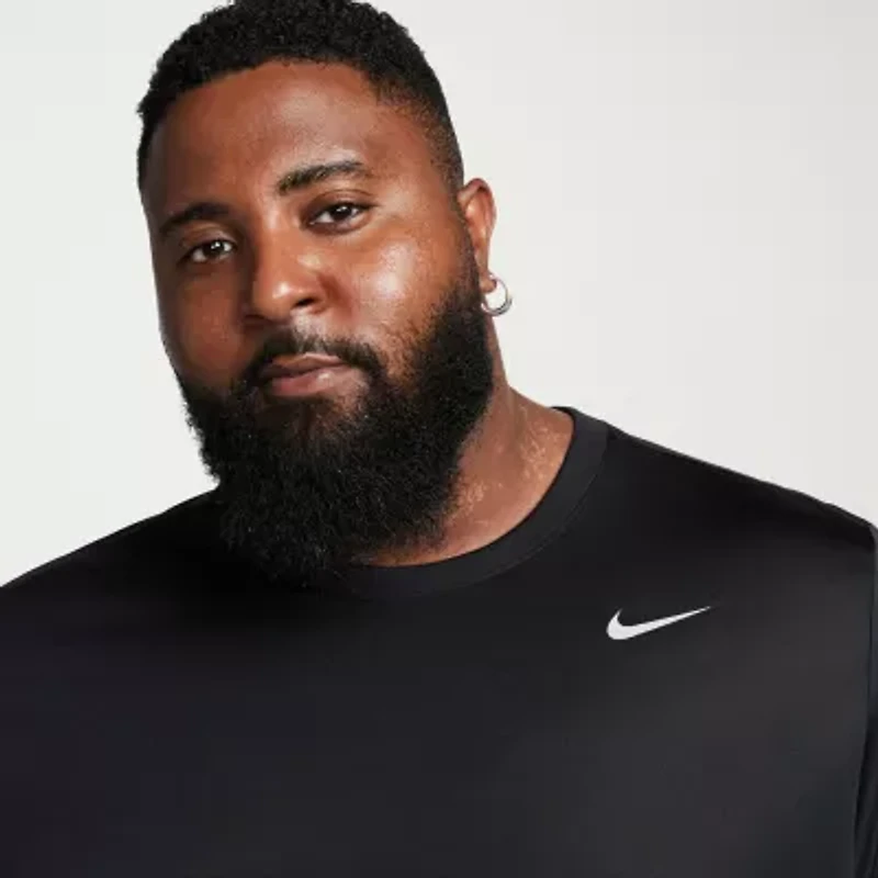 Nike Mens Crew Neck Long Sleeve Quick Dry Active Big and Tall T-Shirt