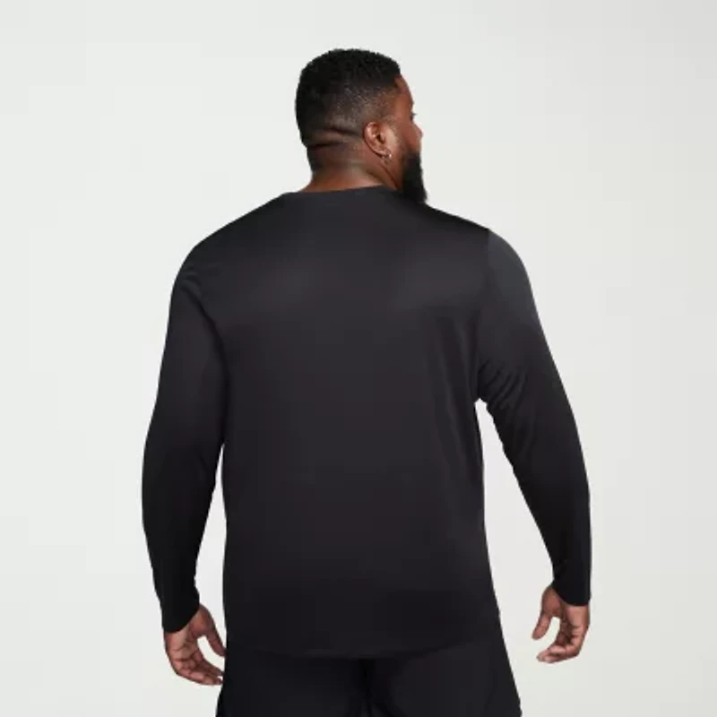 Nike Mens Crew Neck Long Sleeve Quick Dry Active Big and Tall T-Shirt