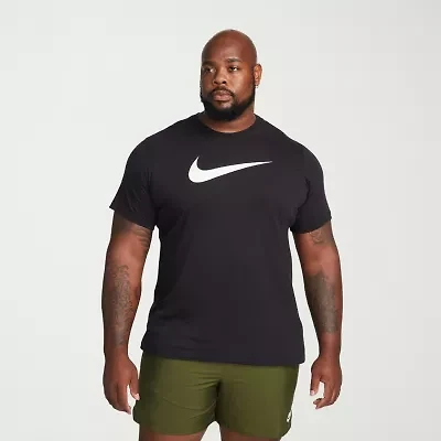 Nike Club Mens Crew Neck Short Sleeve Regular Fit Big and Tall Graphic T-Shirt