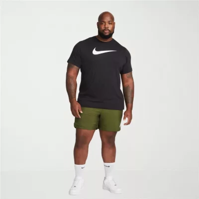 Nike Club Mens Crew Neck Short Sleeve Regular Fit Big and Tall Graphic T-Shirt