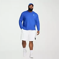 Nike Club Mens Crew Neck Long Sleeve Quick Dry Active Big and Tall T-Shirt