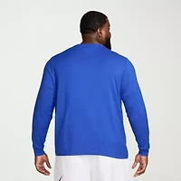 Nike Club Mens Crew Neck Long Sleeve Quick Dry Active Big and Tall T-Shirt