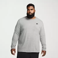 Nike Mens Crew Neck Long Sleeve Quick Dry Active Big and Tall T-Shirt