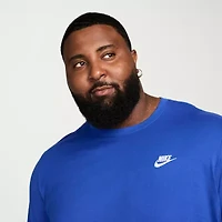 Nike Club Mens Crew Neck Long Sleeve Quick Dry Active Big and Tall T-Shirt