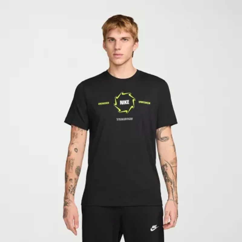 Nike Mens Crew Neck Short Sleeve Regular Fit Big and Tall Graphic T-Shirt