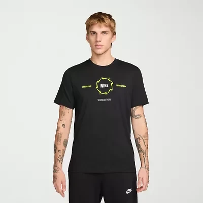 Nike Mens Crew Neck Short Sleeve Regular Fit Big and Tall Graphic T-Shirt