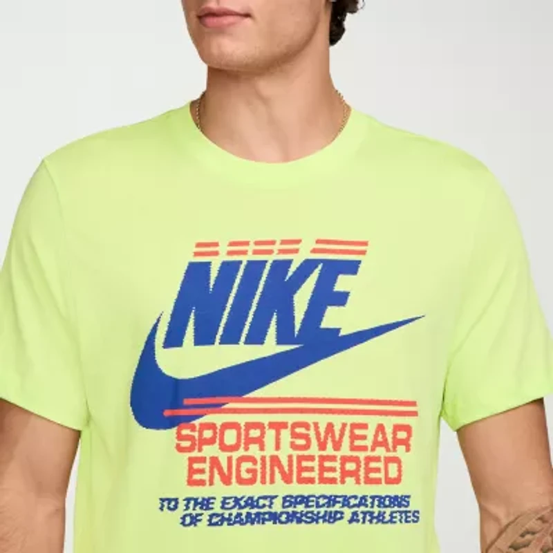 Nike Mens Crew Neck Short Sleeve Regular Fit Big and Tall Graphic T-Shirt