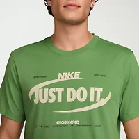 Nike Just Do It Mens Crew Neck Short Sleeve Regular Fit Big and Tall Graphic T-Shirt
