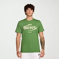 Nike Just Do It Mens Crew Neck Short Sleeve Regular Fit Big and Tall Graphic T-Shirt