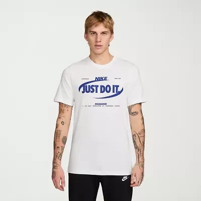 Nike Just Do It Mens Crew Neck Short Sleeve Regular Fit Big and Tall Graphic T-Shirt