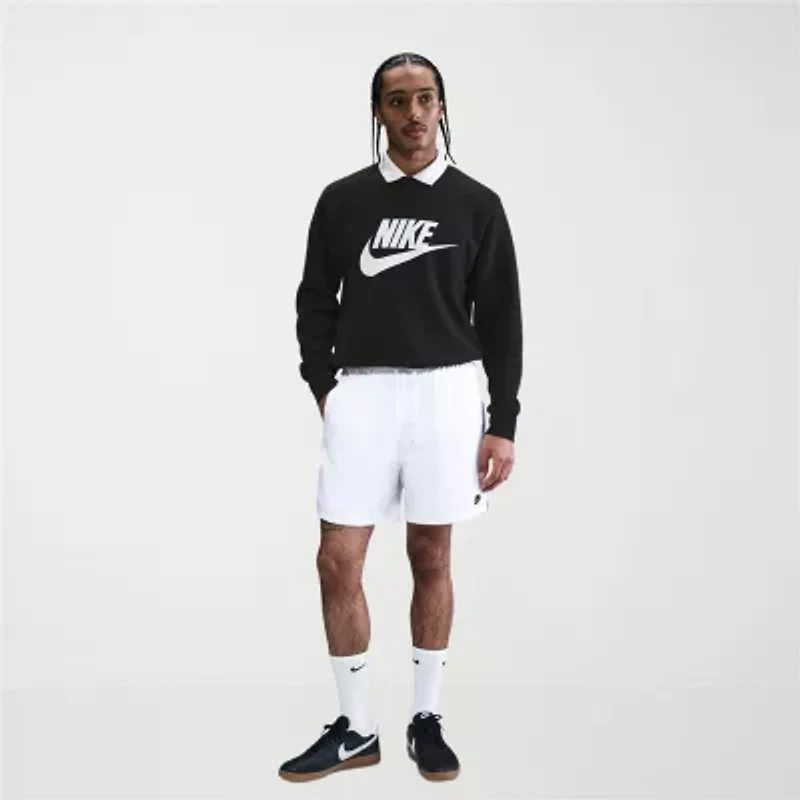 Nike Club Mens Crew Neck Long Sleeve Big and Tall Sweatshirt