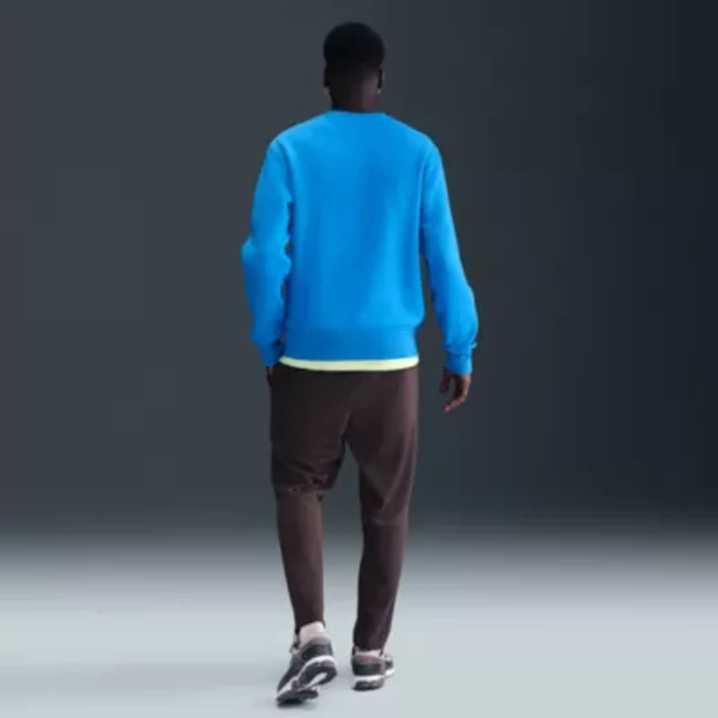 Nike Club Mens Crew Neck Long Sleeve Big and Tall Sweatshirt