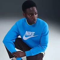 Nike Club Mens Crew Neck Long Sleeve Big and Tall Sweatshirt